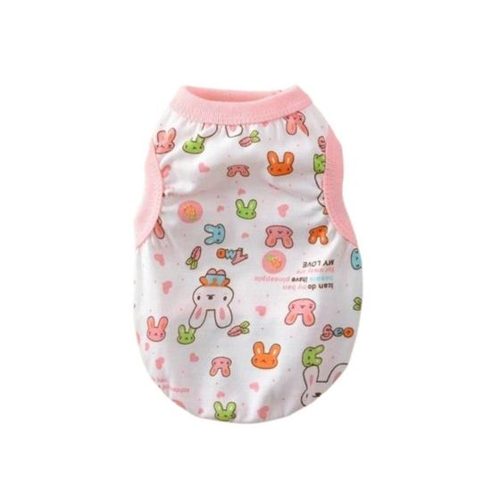 Imagem de Roupa Para Pet Cão Pequeno Porte Coelhinhos Pp N.00 Rosa