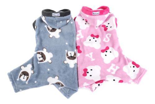 Imagem de Roupa Pet Pijama Macacão Fleece Cachorro Quentinho Frio Pickorruchos - Grande