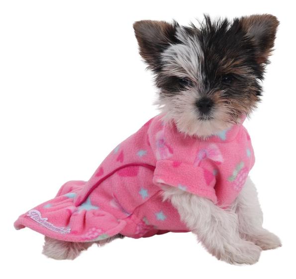 Imagem de Roupa Roupinha Anti Alérgico Vestido Soft Pet Cachorro Gato Fêmea -Grande