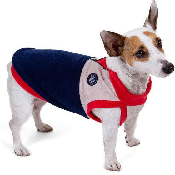 Imagem de Roupa Roupinha Pet Quente Tricolor Jacquard Inverno Outono Frio Cachorro Gato Pequeno Pickorruchos 