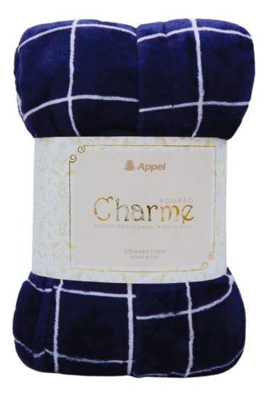 Imagem de Roupão Com Capuz Plush Flannel Estampado Charme Macio Appel