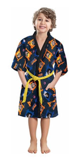 Imagem de Roupão de Banho Infantil Aveludado Naruto Premium - Lepper