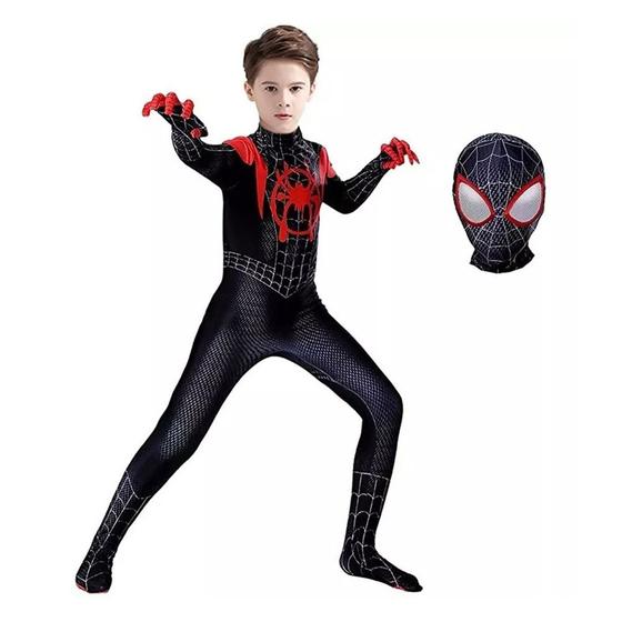 Imagem de Roupas de cosplay Spiderman Miles Spider-Man Kids