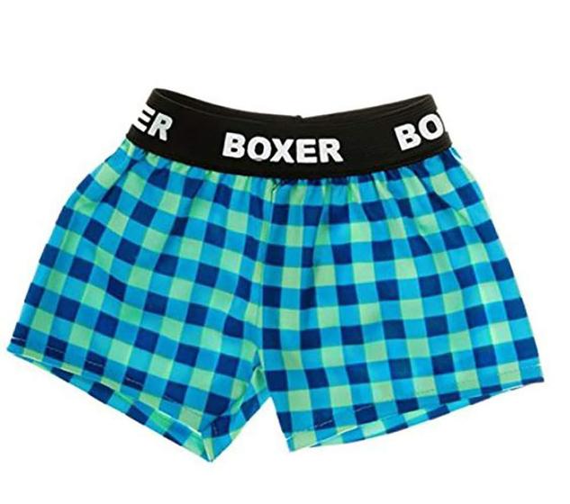 Imagem de Roupas de pelúcia, shorts boxer de flanela para ursinho de pelúcia