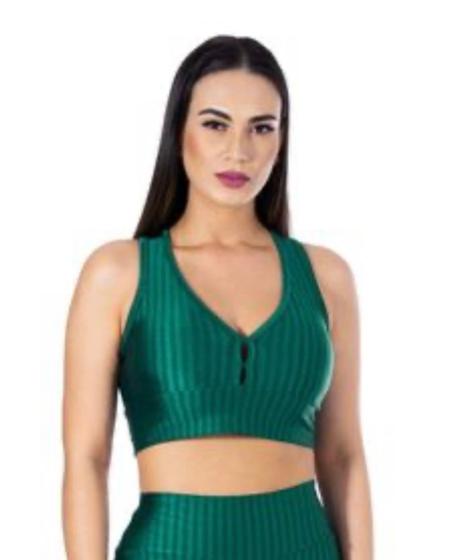 Imagem de Roupas para academia Top verde 3D para academia tamanho G