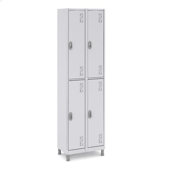 Imagem de Roupeiro 191x85x40Cm 4 Portas Ideal para Academia Vestiário