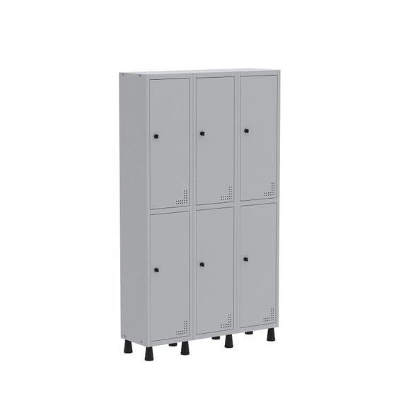 Imagem de Roupeiro Aco Light 3v 06 Portas Gr303/6pri