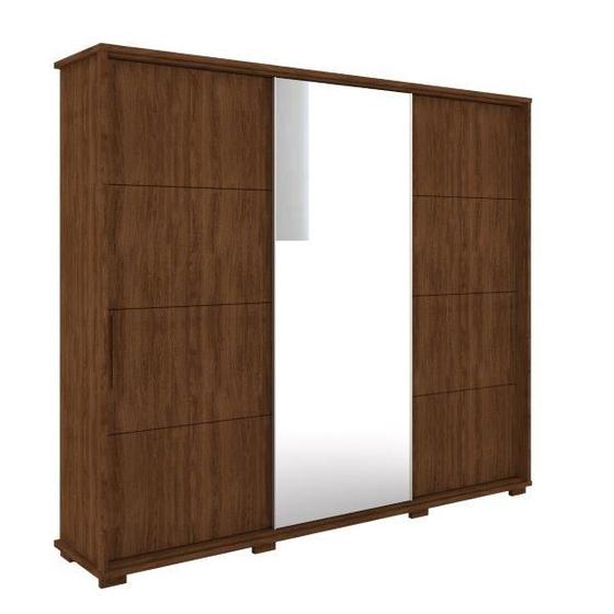 Imagem de Roupeiro Fortuno espelho porta correr 100% MDF 2.74m Jacaran