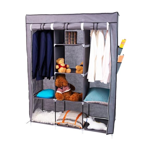 Imagem de Roupeiro - Guarda Roupa - Organizador Cinza - Dolce Home