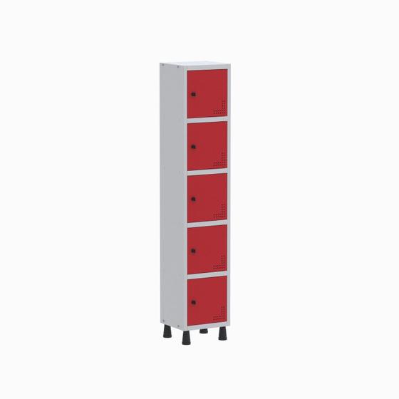 Imagem de Roupeiro para Escritório Aço Light 1v 05 Portas Gr301/5