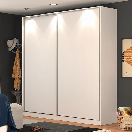Imagem de Roupeiro Solteiro 2m 2 Portas de Correr 100% MDF