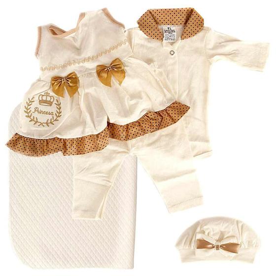 Roupinha Boneca Baby Reborn 5PÇS Touca+Manta Lindo Marrom - Cegonha Reborn Dolls Imagem de Roupinha Boneca Baby Reborn 5PÇS Touca+Manta Lindo Marrom