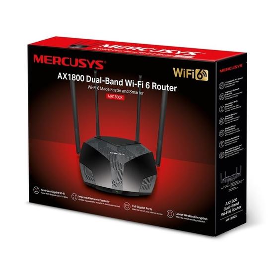 Imagem de Router Mercusys MR1800X AX1800 4ANTENA Wifi 1.8GBP