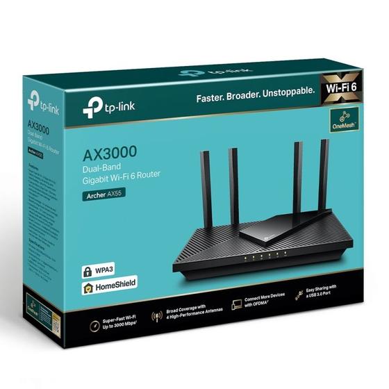 Imagem de Router TP-Link Archer AX55 AX3000 2976M