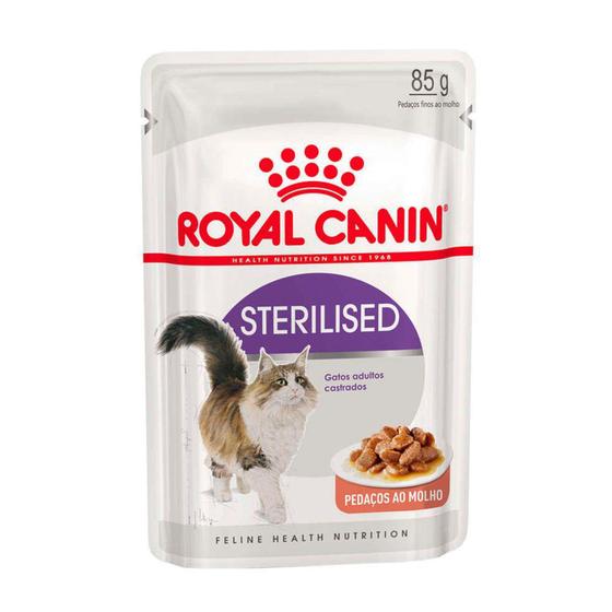 Imagem de Royal Canin Gato Wet Sachet Sterilised Pedaços ao molho 85g