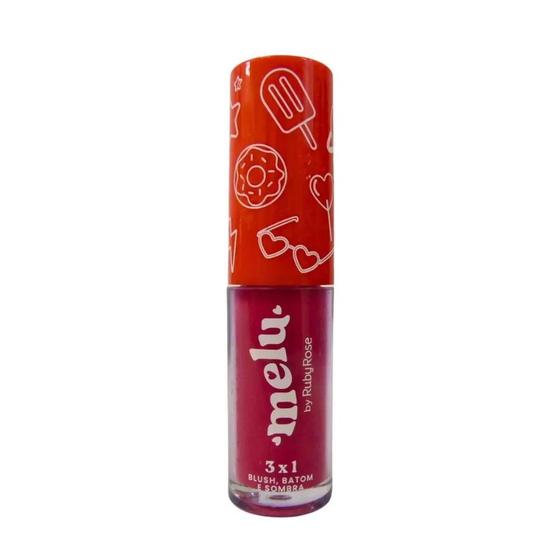 Imagem de Ruby Rose Blush Batom Sombra 3x1 RR1100 Melu 4,1ml