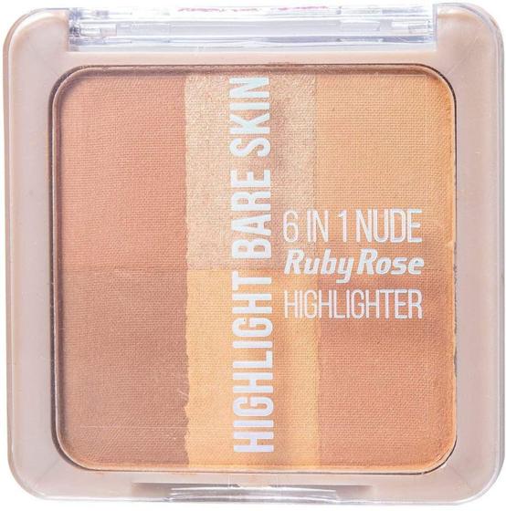 Imagem de Ruby Rose Iluminador 6 em 1 Bareskin Cor 3 HB7214-3