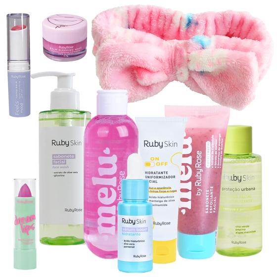 Imagem de Ruby Skin Kit Ruby Rose Proteção Urbana + Cuidado dos Lábios com Hidratante Labial Balm mágico