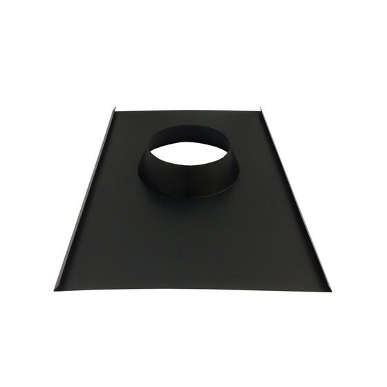 Imagem de Rufo colarinho de telhado preto para chaminé de 115 mm de diâmetro