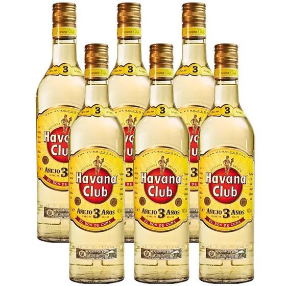 Imagem de Rum Havana Club Anejo 3 Anos 750ml 06 Unidades