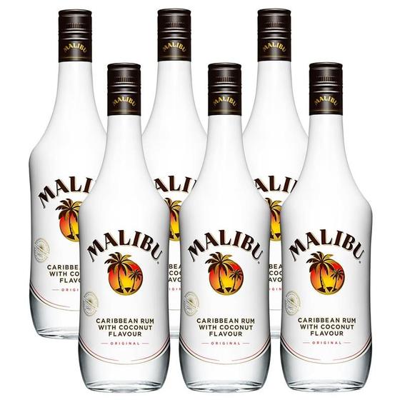 Imagem de Rum Malibu Coconut 750ml 06 Unidades