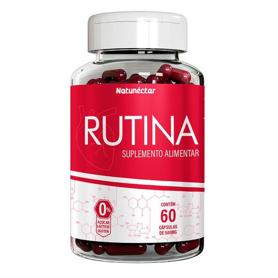 Imagem de Rutina Suplemento Alimentar Natural Vitamina 100% Puro Original Natunectar 60 Capsulas