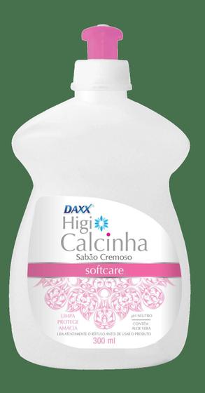 Sabão cremoso Higi Calcinha Softcare 300ml Daxx Menor preço em Sabão cremoso Higi Calcinha Softcare 300ml Daxx
