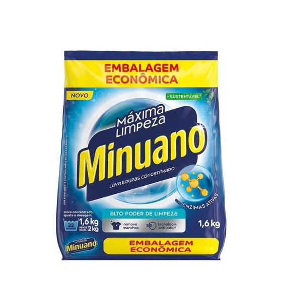 Imagem de Sabão em Pó Minuano Azul 10x1,6Kg
