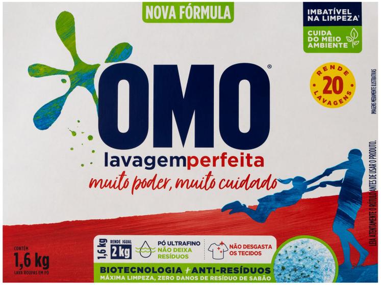 Sabão em Pó Omo Lavagem Perfeita 1,6kg Menor preço em Sabão em Pó Omo Lavagem Perfeita 1,6kg