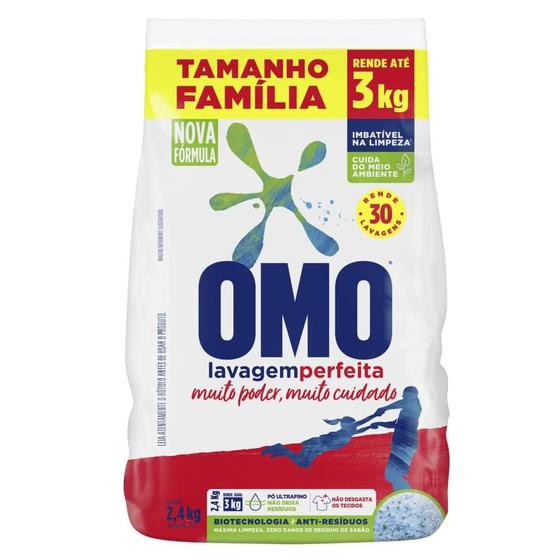 Sabão em Pó Omo Lavagem Perfeita 2,4kg Rende 30 Lavagem Menor preço em Sabão em Pó Omo Lavagem Perfeita 2,4kg Rende 30 Lavagem