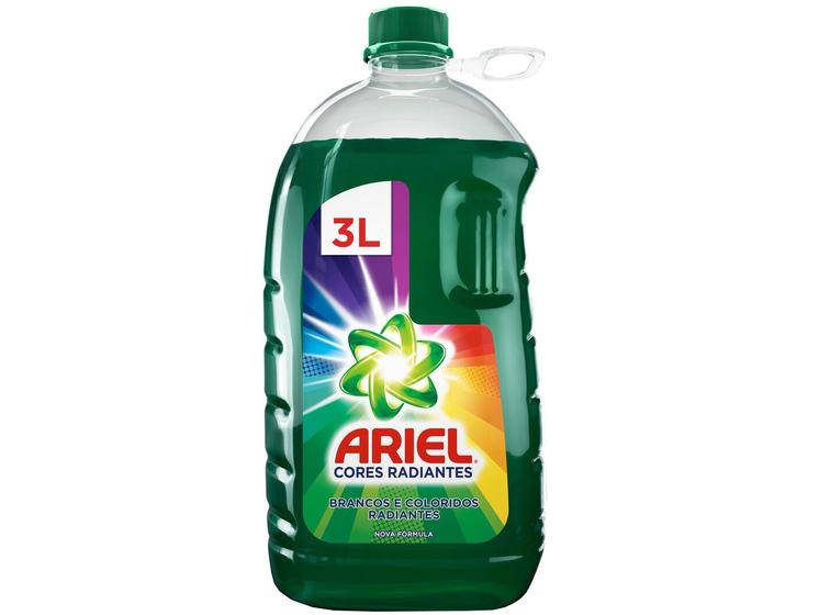 Sabão Líquido Ariel Cores Radiantes 3L Menor preço em Sabão Líquido Ariel Cores Radiantes 3L