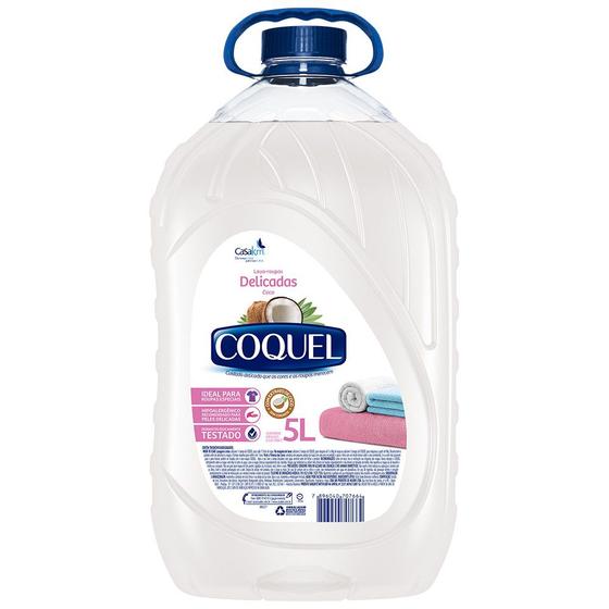 Imagem de Sabão Liquido De Coco Hipoalêrgenico Roupas Delicadas Coquel Galão 5l