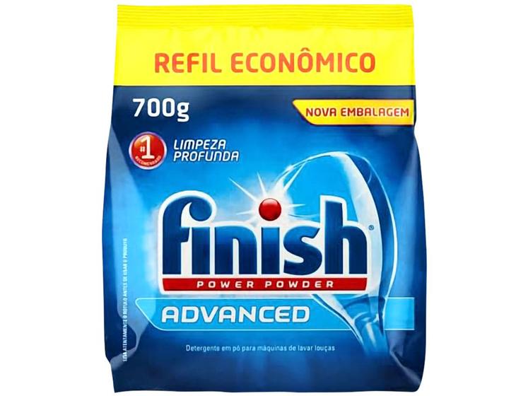 Imagem de Sabão para Lava-louças Finish Power Powder Advanced Pó 700g