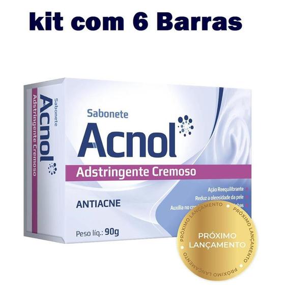 Imagem de Sabonete acnol cremoso 90g kit com 6 barras - ARTE NATIVA