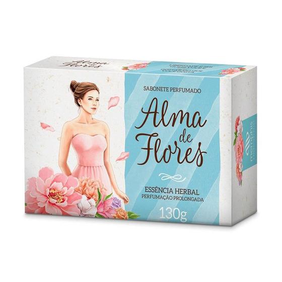 Sabonete Alma de Flores Essência Herbal 130g Embalagem com 12 Unidades Menor preço em Sabonete Alma de Flores Essência Herbal 130g Embalagem com 12 Unidades