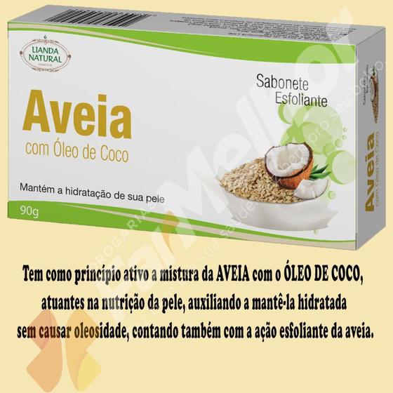 Imagem de Sabonete Antisséptico Natural Aveia com Óleo de Coco Lianda 90g