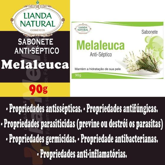 Imagem de Sabonete Antisséptico Natural - Lianda 90g Melaleuca