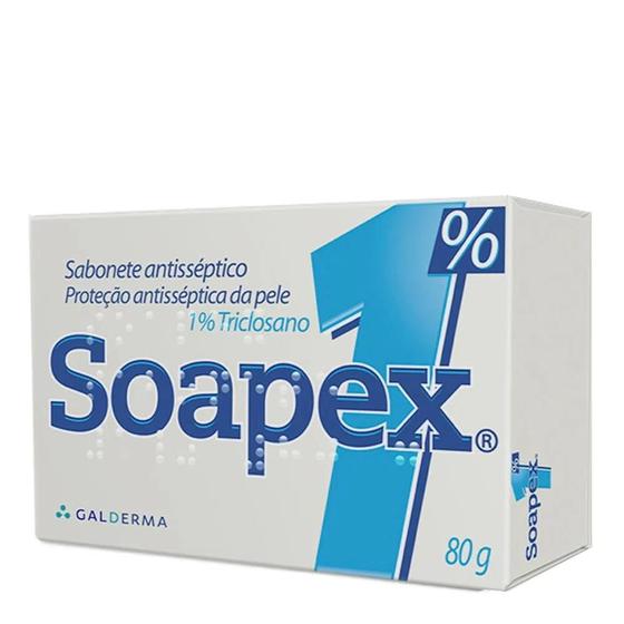 Imagem de Sabonete Antisséptico Soapex em Barra 80g  Galderma