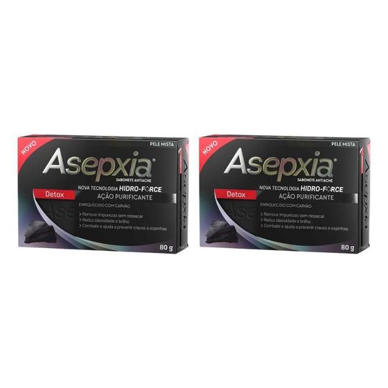 Imagem de Sabonete Asepxia 80G Carvao - Kit Com 2Un