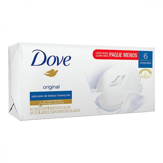 Sabonete Barra Dove Original 90G 6 Unidades Menor preço em Sabonete Barra Dove Original 90G 6 Unidades