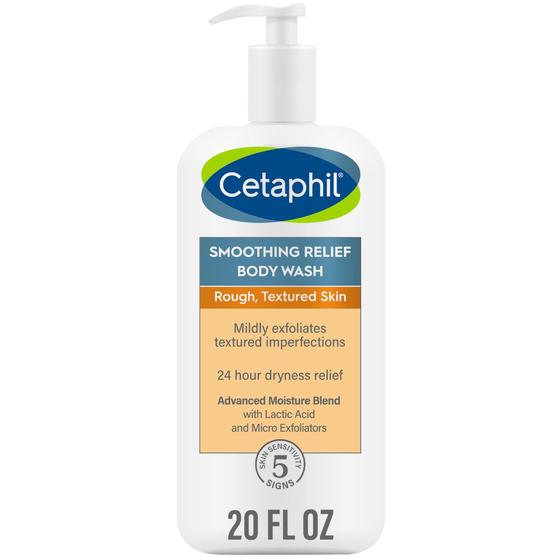 Imagem de Sabonete corporal Cetaphil Smoothing Relief, esfoliante, 600 ml