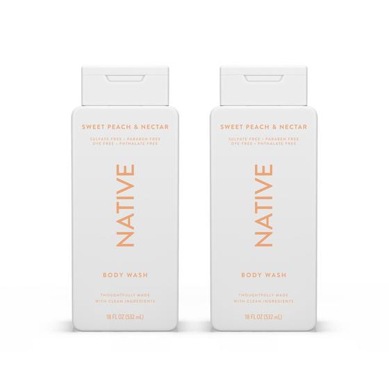 Imagem de Sabonete Corporal Native Sweet Peach & Nectar (532ml) - Pacote com 2