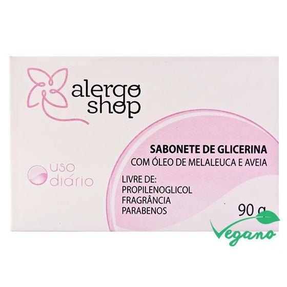 Imagem de Sabonete De Glicerina Com Melaleuca E Aveia 90G Alergoshop