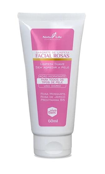 Imagem de Sabonete de Limpeza Facial Rosas - Natulife - 60ml