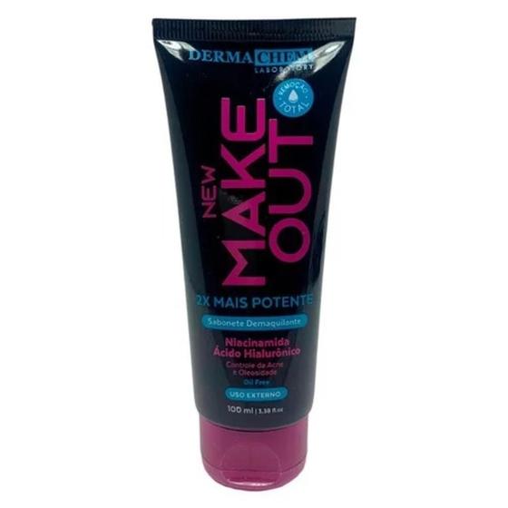 Imagem de Sabonete Demaquilante New Make Out 100ml Dermachem Remova sua Maquiagem com Facilidade