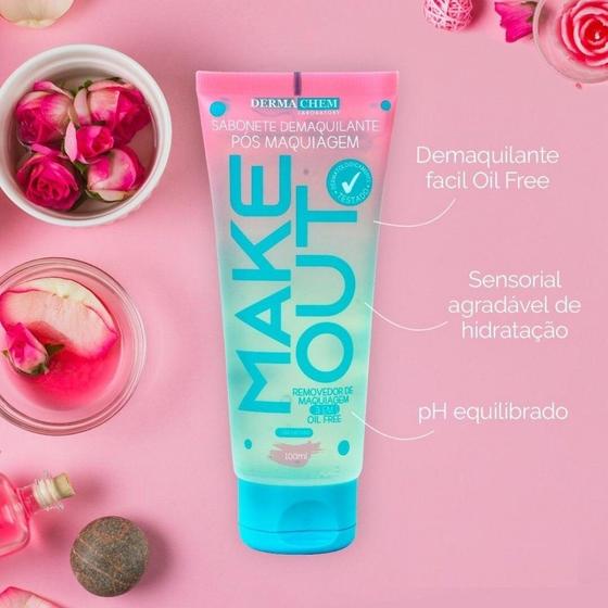 Imagem de Sabonete Demaquilante Pós Maquiagem Make Out Dermachem 100ml