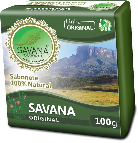 Imagem de Sabonete em barra 100%  natural a base de planta original da savana amazonica  100 gramas 