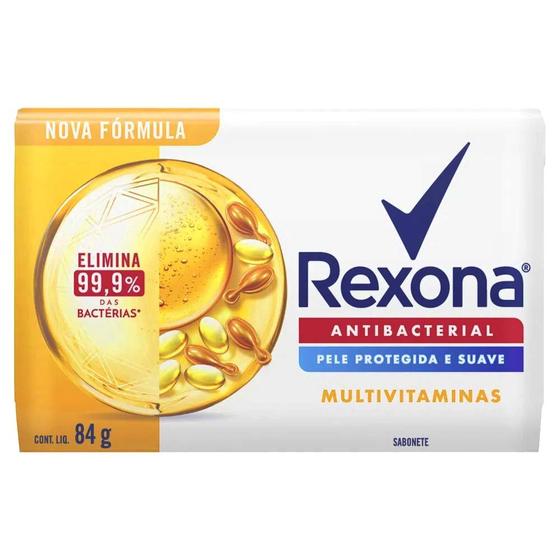 Imagem de Sabonete Em Barra Antibacterial Multivitaminas 84g Rexona