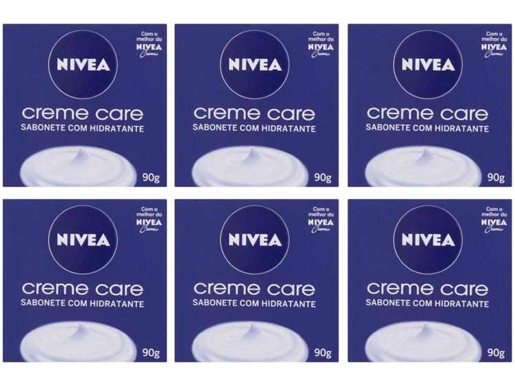 Imagem de Sabonete em Barra Corporal Nivea - Creme Care 90g 6 Unidades