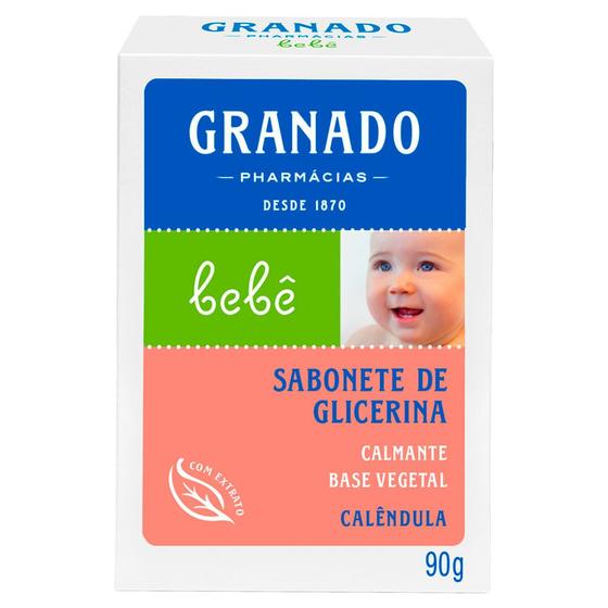 Imagem de Sabonete em Barra de Glicerina Granado Bebê Calêndula 90g